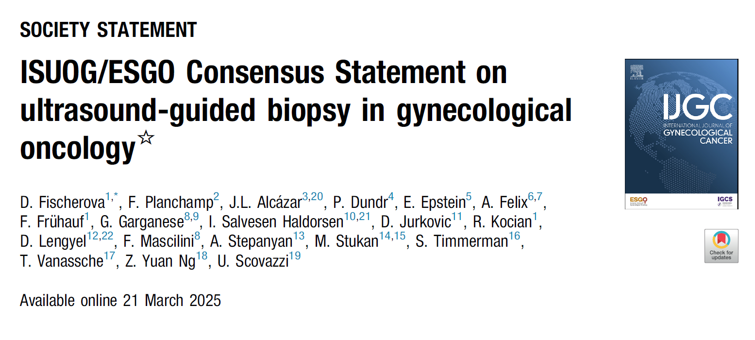 IJGC_ESGO-ISUOG Consensus statements (2025)